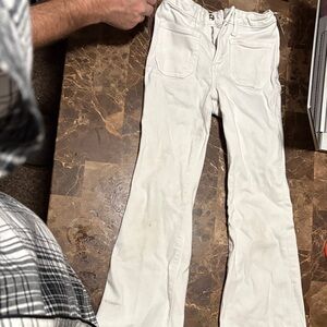 GAP Denim White 70s Flare Pants